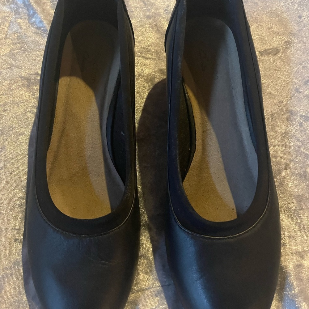 Clarks Black Platform Shoes